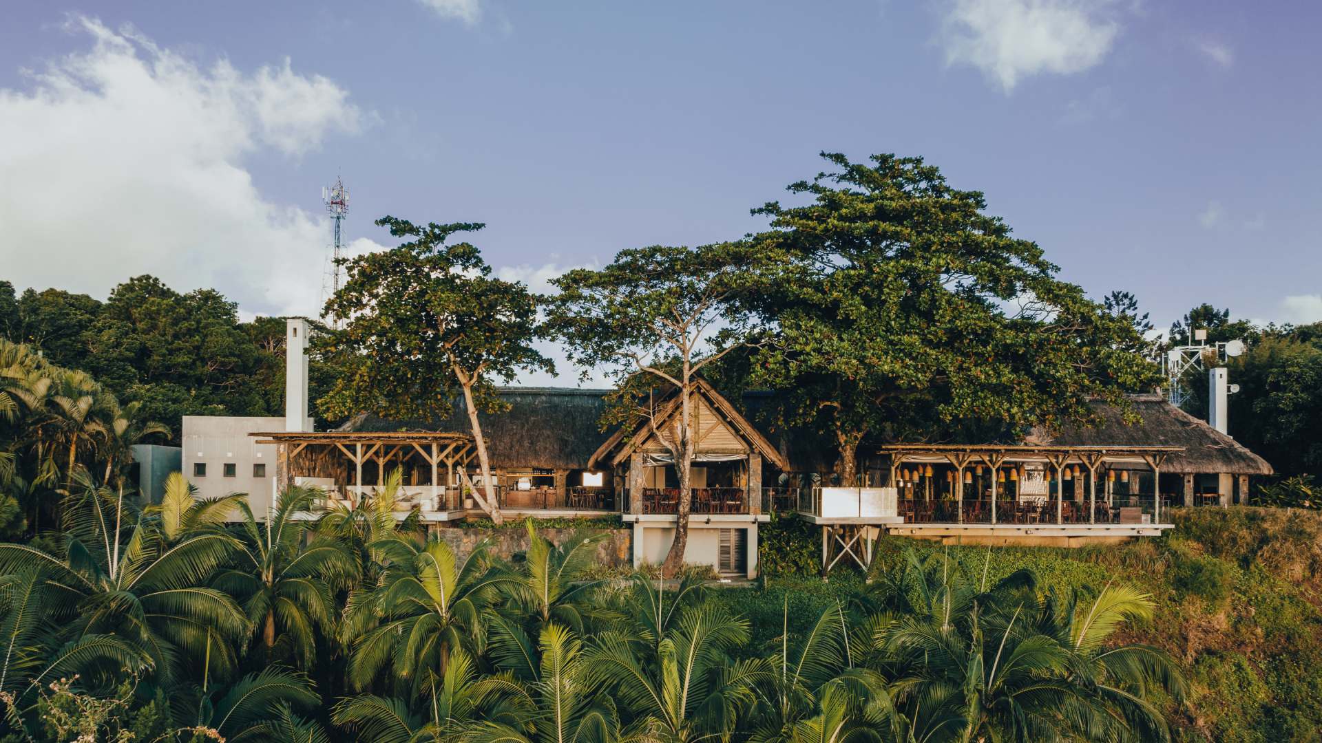 Aerial view of Le Chamarel Restaurant